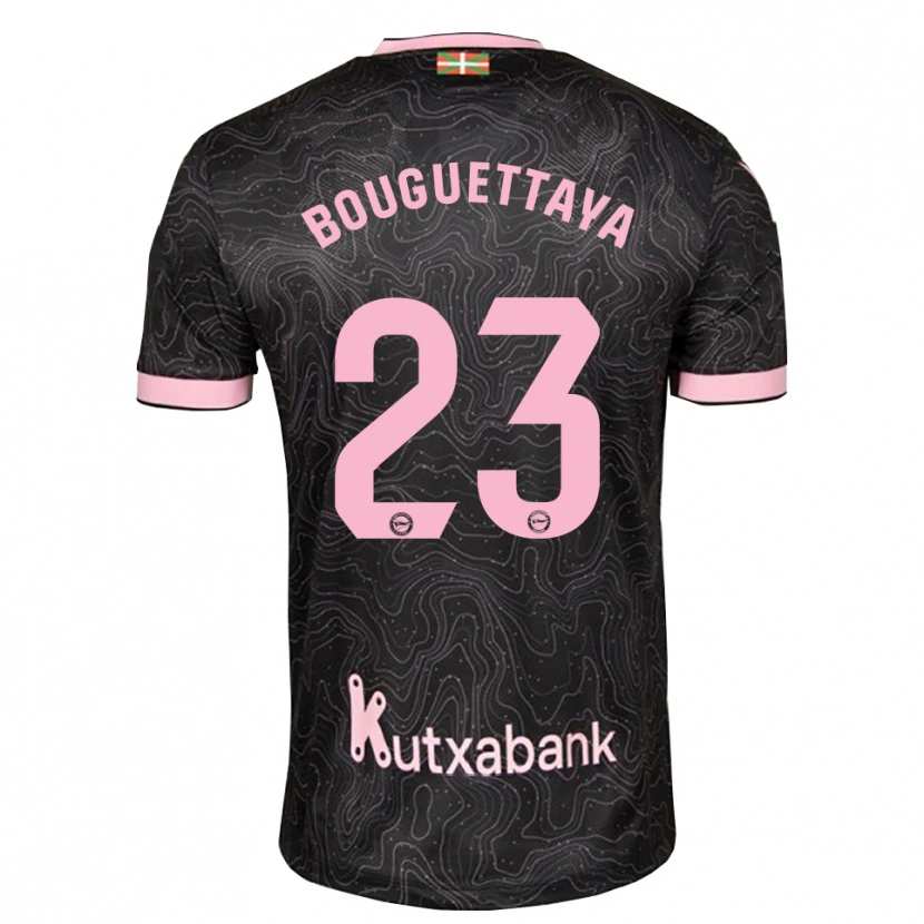 Danxen Kinder Tazghat Bouguettaya #23 Schwarz Pink Auswärtstrikot Trikot 2026/27 T-Shirt Schweiz