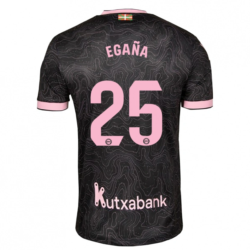 Danxen Kinder Eider Egaña #25 Schwarz Pink Auswärtstrikot Trikot 2026/27 T-Shirt Schweiz