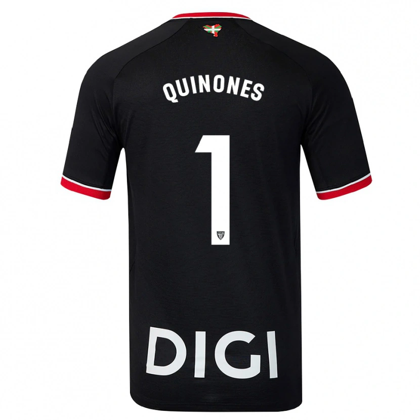 Danxen Kinder Mariasun Quiñones #1 Schwarz Weiß Rot Auswärtstrikot Trikot 2026/27 T-Shirt Schweiz