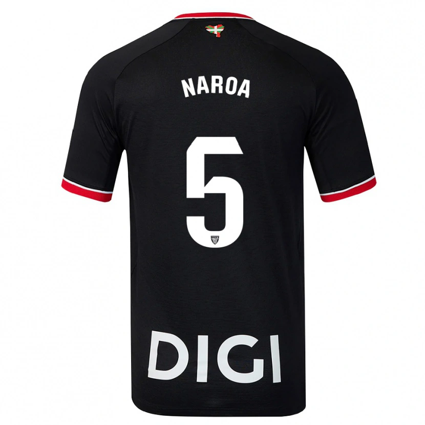 Danxen Kinder Naroa #5 Schwarz Weiß Rot Auswärtstrikot Trikot 2026/27 T-Shirt Schweiz
