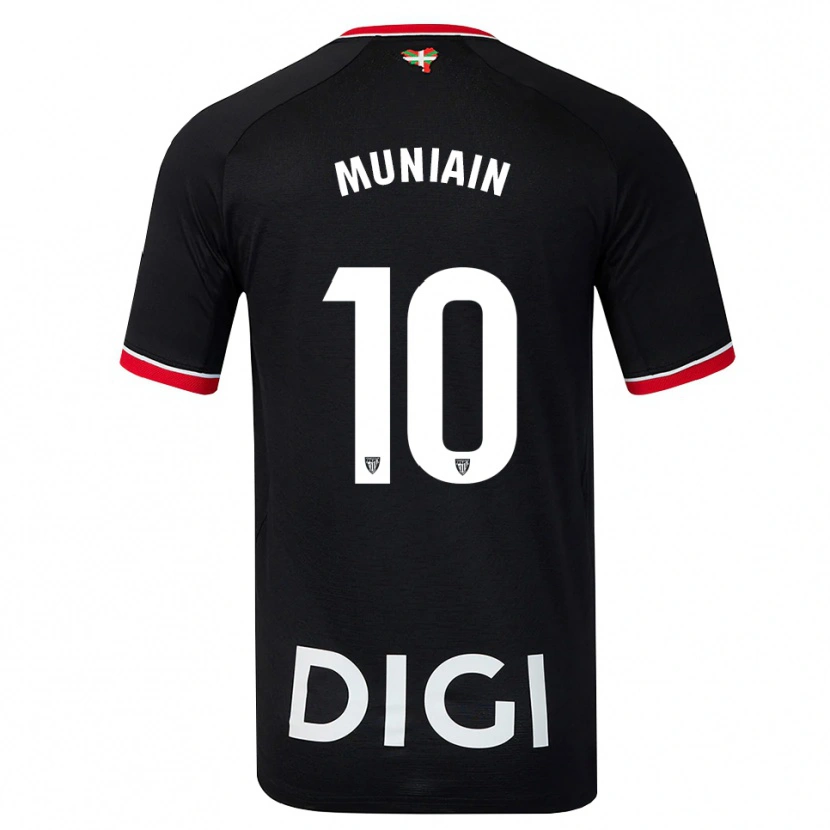 Danxen Kinder Iker Muniain #10 Schwarz Weiß Rot Auswärtstrikot Trikot 2026/27 T-Shirt Schweiz
