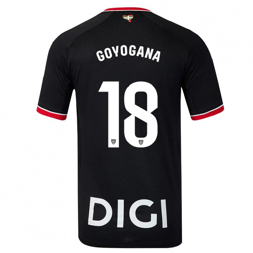 Danxen Kinder Unax Goyogana #18 Schwarz Weiß Rot Auswärtstrikot Trikot 2026/27 T-Shirt Schweiz
