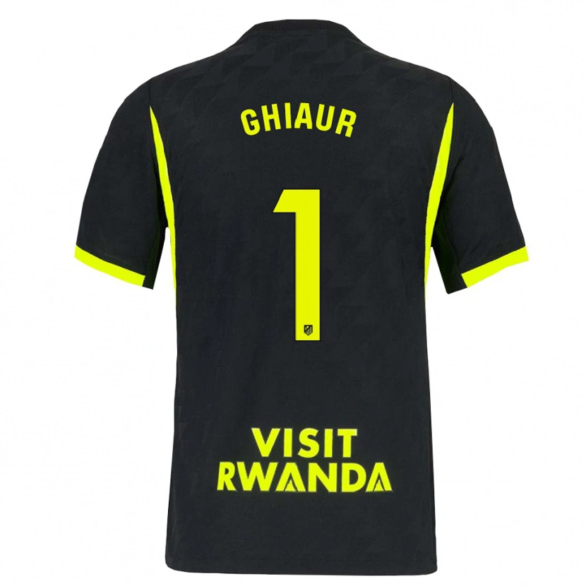 Danxen Kinder Octavian Ghiaur #1 Hellgrün Schwarz Auswärtstrikot Trikot 2026/27 T-Shirt Schweiz