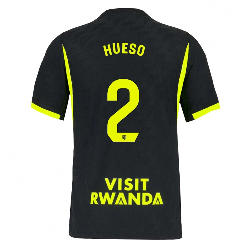 Danxen Kinder Romeo Hueso #2 Hellgrün Schwarz Auswärtstrikot Trikot 2026/27 T-Shirt Schweiz