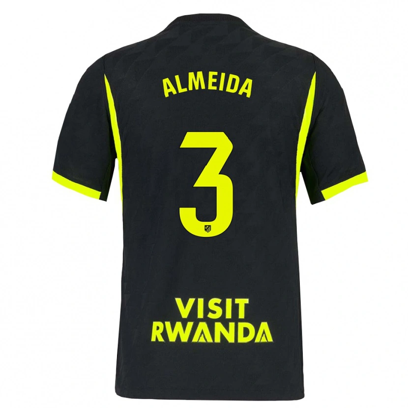 Danxen Kinder Adrián Almeida #3 Hellgrün Schwarz Auswärtstrikot Trikot 2026/27 T-Shirt Schweiz