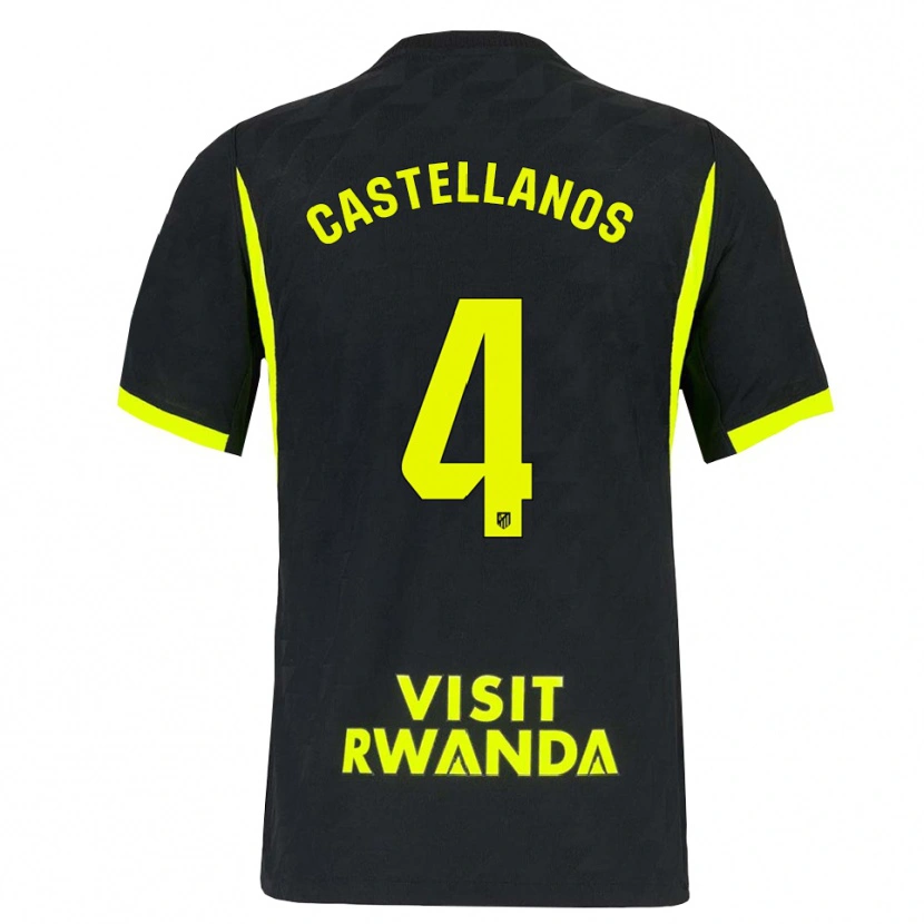 Danxen Kinder Iván Castellanos #4 Hellgrün Schwarz Auswärtstrikot Trikot 2026/27 T-Shirt Schweiz