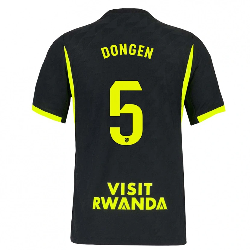 Danxen Kinder Merel Van Dongen #5 Hellgrün Schwarz Auswärtstrikot Trikot 2026/27 T-Shirt Schweiz