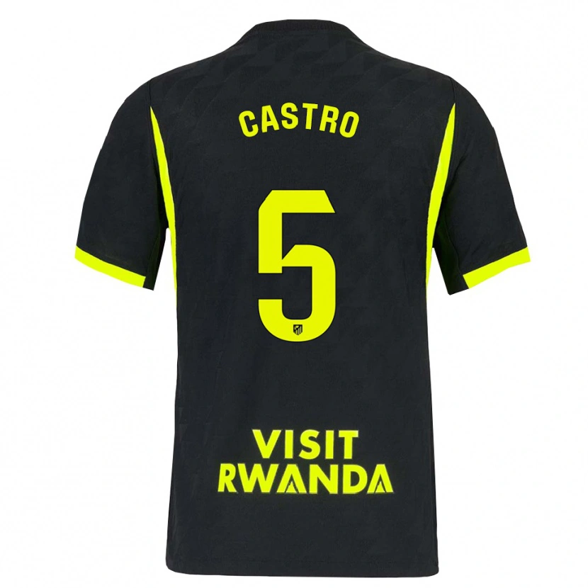 Danxen Kinder Oscar Castro #5 Hellgrün Schwarz Auswärtstrikot Trikot 2026/27 T-Shirt Schweiz
