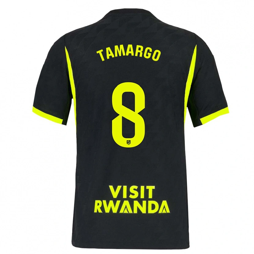 Danxen Kinder Álvaro Tamargo #8 Hellgrün Schwarz Auswärtstrikot Trikot 2026/27 T-Shirt Schweiz