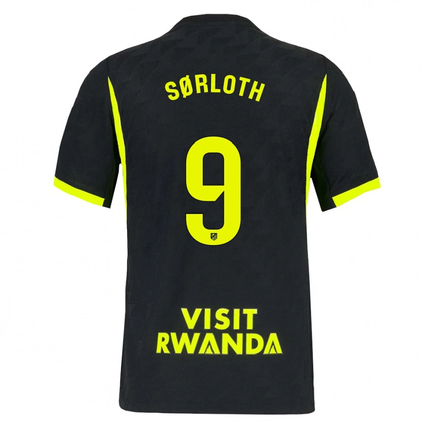 Danxen Kinder Alexander Sørloth #9 Hellgrün Schwarz Auswärtstrikot Trikot 2026/27 T-Shirt Schweiz
