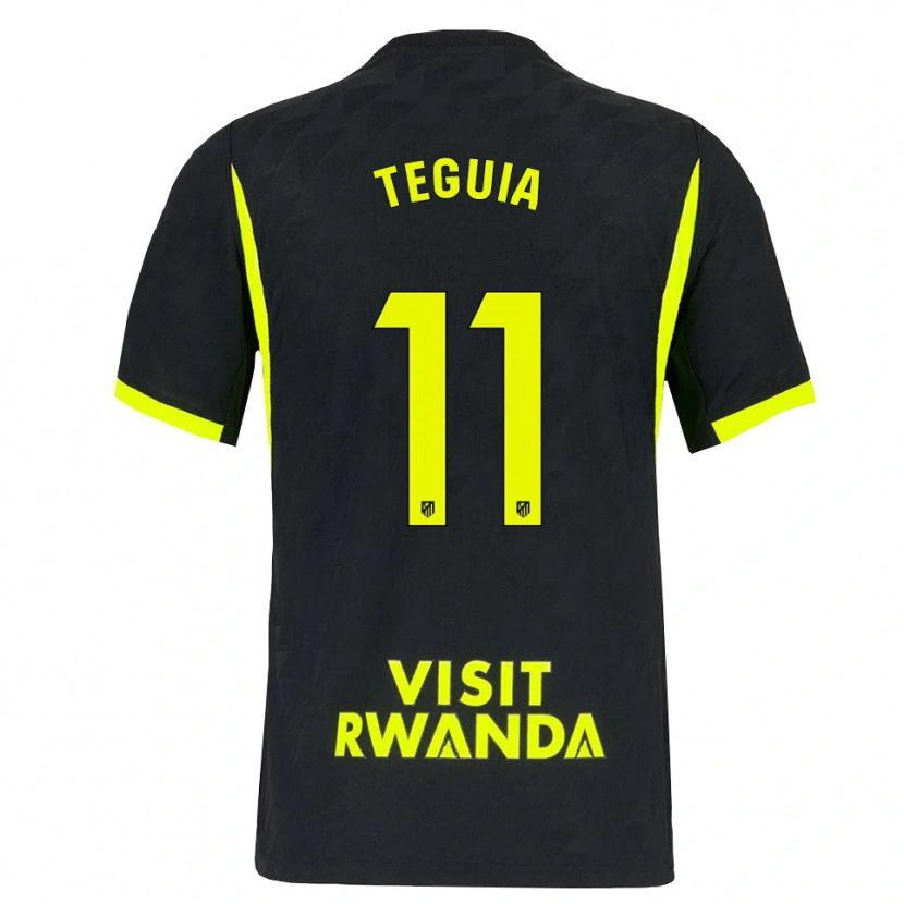 Danxen Kinder Cedric Teguia #11 Hellgrün Schwarz Auswärtstrikot Trikot 2026/27 T-Shirt Schweiz
