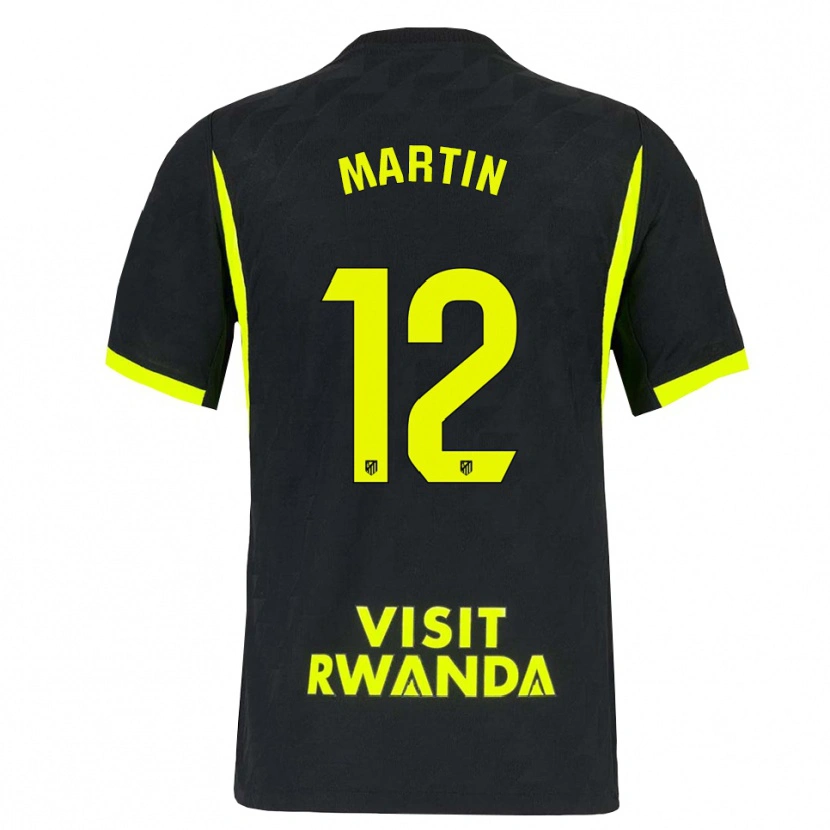 Danxen Kinder Carlos Martín #12 Hellgrün Schwarz Auswärtstrikot Trikot 2026/27 T-Shirt Schweiz