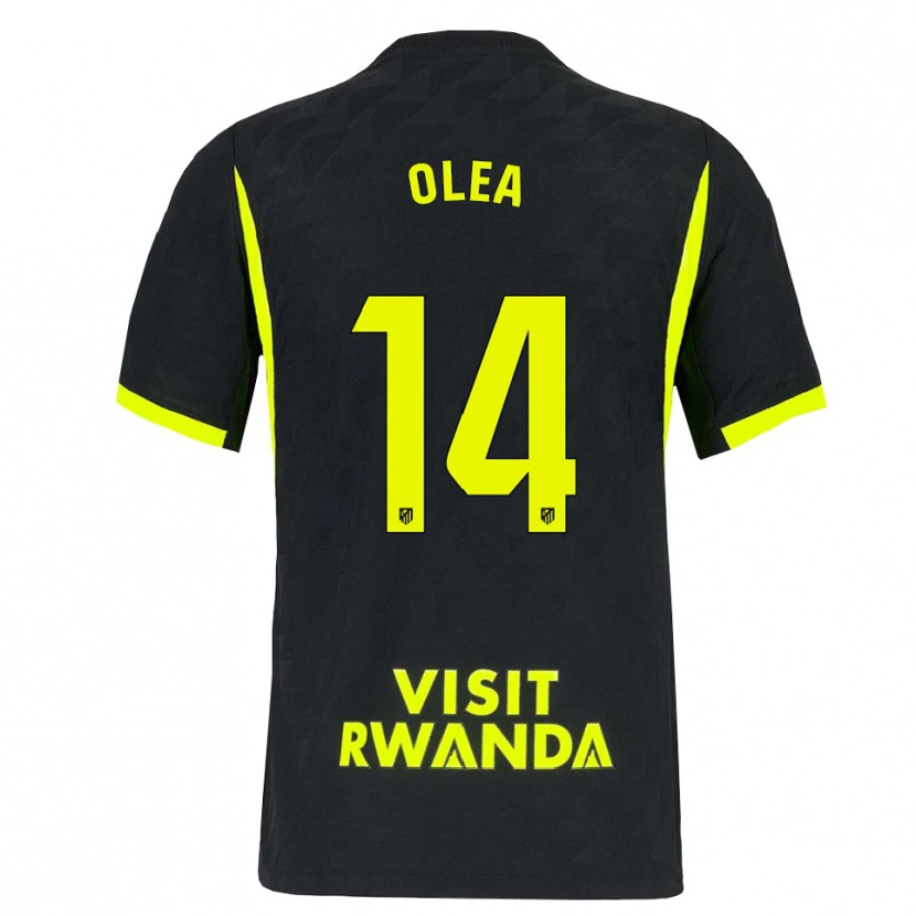 Danxen Kinder Rubén Olea #14 Hellgrün Schwarz Auswärtstrikot Trikot 2026/27 T-Shirt Schweiz