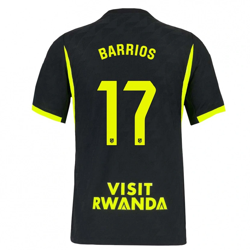 Danxen Kinder Jesus Barrios #17 Hellgrün Schwarz Auswärtstrikot Trikot 2026/27 T-Shirt Schweiz