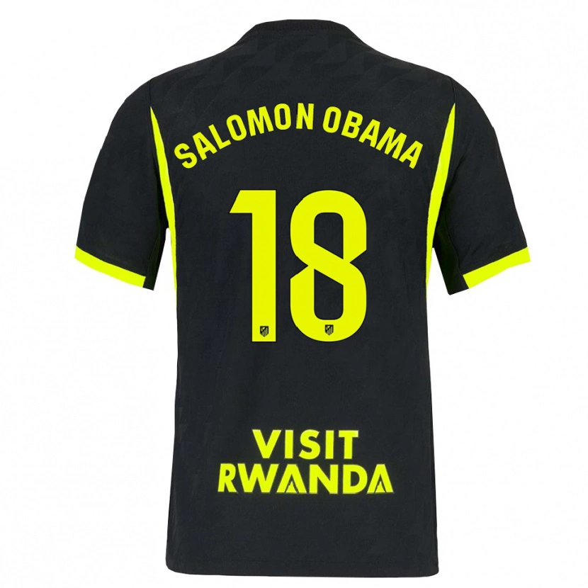 Danxen Kinder Salomon Obama #18 Hellgrün Schwarz Auswärtstrikot Trikot 2026/27 T-Shirt Schweiz