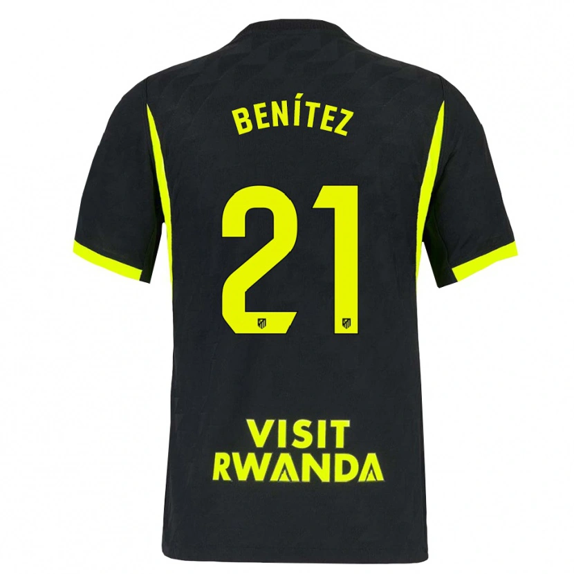 Danxen Kinder Fiamma Benítez #21 Hellgrün Schwarz Auswärtstrikot Trikot 2026/27 T-Shirt Schweiz