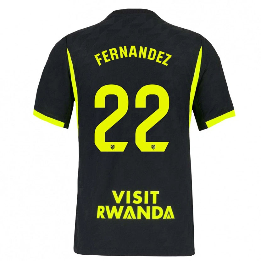 Danxen Kinder David Fernández #22 Hellgrün Schwarz Auswärtstrikot Trikot 2026/27 T-Shirt Schweiz