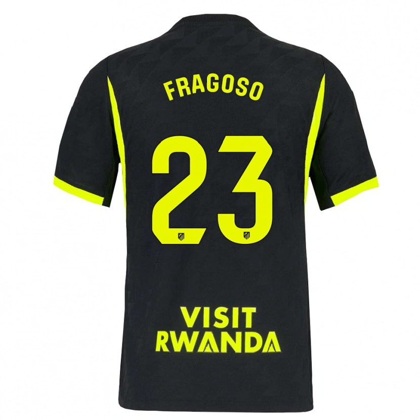 Danxen Kinder Gerard Fragoso #23 Hellgrün Schwarz Auswärtstrikot Trikot 2026/27 T-Shirt Schweiz