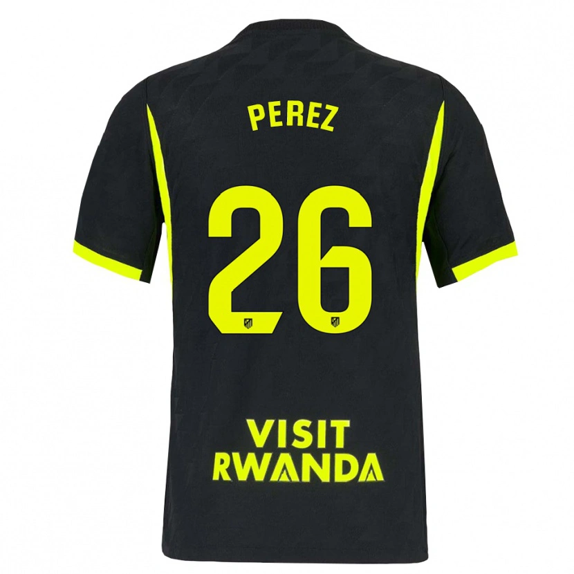 Danxen Kinder Xenia Perez #26 Hellgrün Schwarz Auswärtstrikot Trikot 2026/27 T-Shirt Schweiz