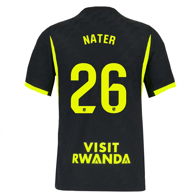 Danxen Kinder Silvano Nater #26 Hellgrün Schwarz Auswärtstrikot Trikot 2026/27 T-Shirt Schweiz