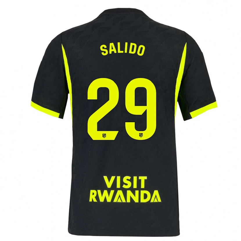 Danxen Kinder Alberto Salido #29 Hellgrün Schwarz Auswärtstrikot Trikot 2026/27 T-Shirt Schweiz