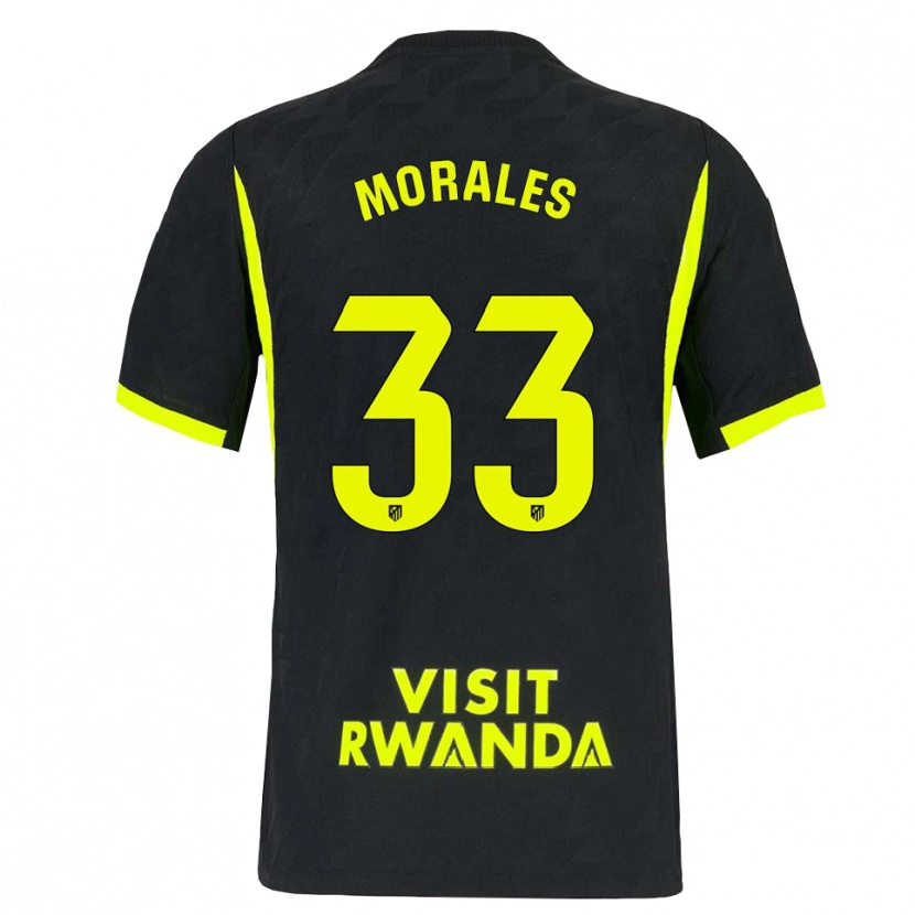 Danxen Kinder Luismi Morales #33 Hellgrün Schwarz Auswärtstrikot Trikot 2026/27 T-Shirt Schweiz