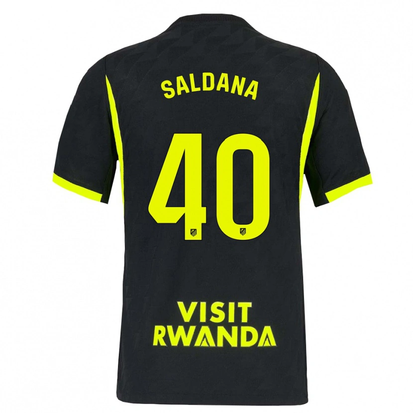 Danxen Kinder Jose Saldana #40 Hellgrün Schwarz Auswärtstrikot Trikot 2026/27 T-Shirt Schweiz