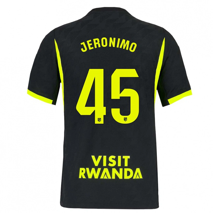 Danxen Kinder Isaiah Jeronimo #45 Hellgrün Schwarz Auswärtstrikot Trikot 2026/27 T-Shirt Schweiz