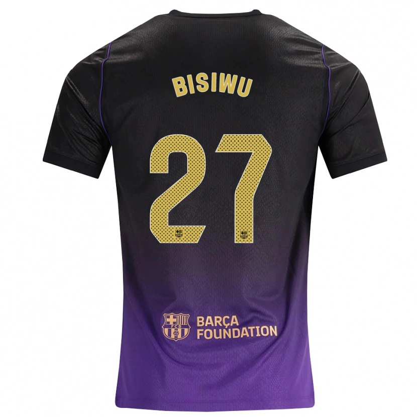 Danxen Kinder Jesse Bisiwu #27 Lila Gelb Schwarz Auswärtstrikot Trikot 2026/27 T-Shirt Schweiz