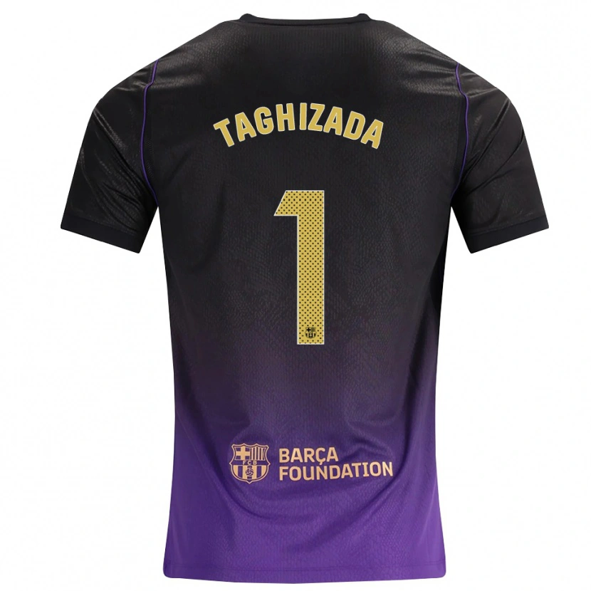 Danxen Kinder Eldar Taghizada #1 Lila Gelb Schwarz Auswärtstrikot Trikot 2026/27 T-Shirt Schweiz