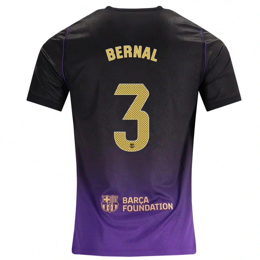 Danxen Kinder Lucas Bernal #3 Lila Gelb Schwarz Auswärtstrikot Trikot 2026/27 T-Shirt Schweiz