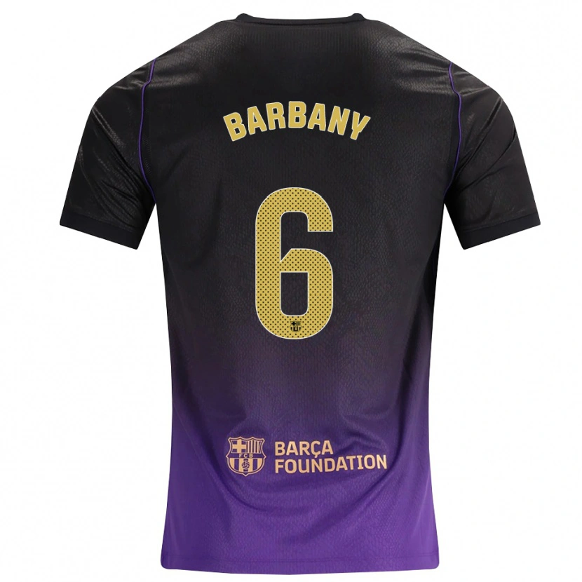 Danxen Kinder Víctor Barbany #6 Lila Gelb Schwarz Auswärtstrikot Trikot 2026/27 T-Shirt Schweiz