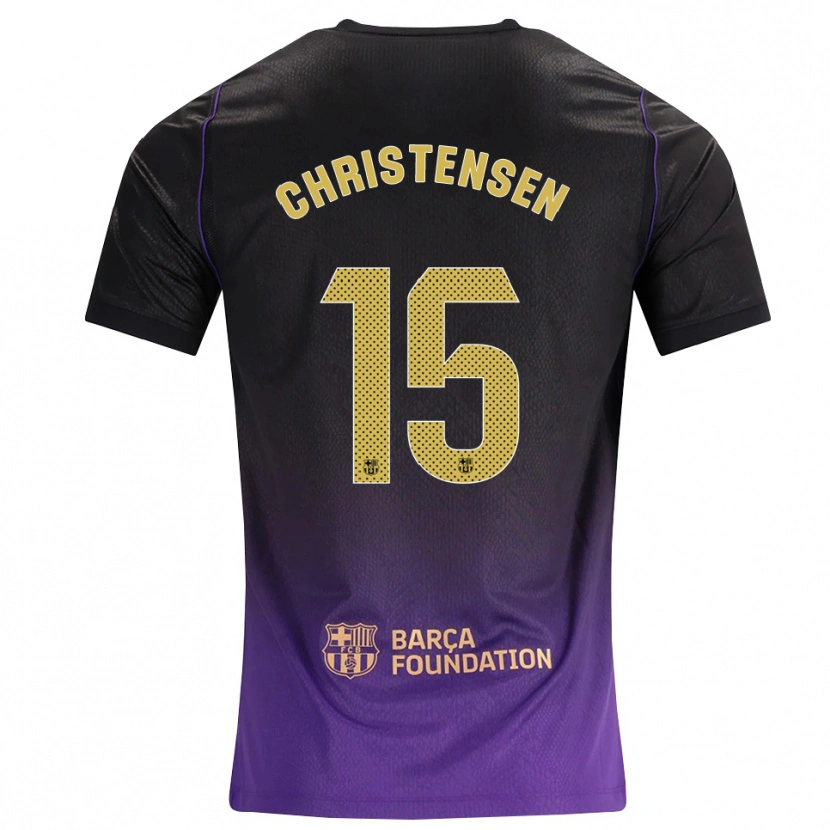 Danxen Kinder Andreas Christensen #15 Lila Gelb Schwarz Auswärtstrikot Trikot 2026/27 T-Shirt Schweiz