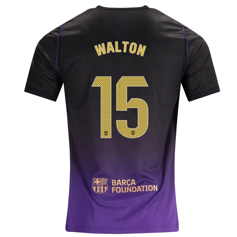 Danxen Kinder Alex Walton #15 Lila Gelb Schwarz Auswärtstrikot Trikot 2026/27 T-Shirt Schweiz