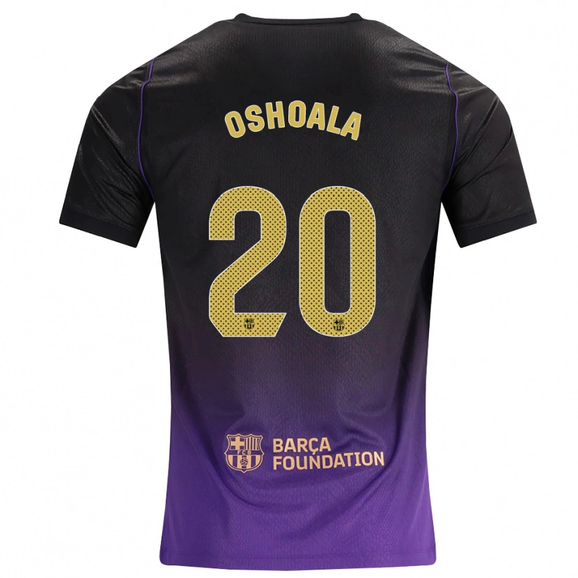 Danxen Kinder Asisat Oshoala #20 Lila Gelb Schwarz Auswärtstrikot Trikot 2026/27 T-Shirt Schweiz