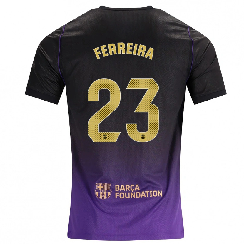 Danxen Kinder Geyse Ferreira #23 Lila Gelb Schwarz Auswärtstrikot Trikot 2026/27 T-Shirt Schweiz