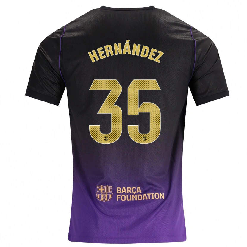 Danxen Kinder Joni Hernández #35 Lila Gelb Schwarz Auswärtstrikot Trikot 2026/27 T-Shirt Schweiz