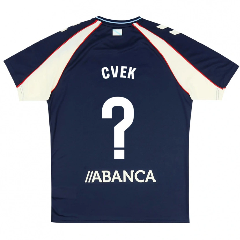 Danxen Kinder William Cvek #0 Königsblau Rot Weiß Auswärtstrikot Trikot 2026/27 T-Shirt Schweiz