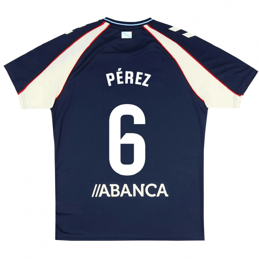 Danxen Kinder Elena Pérez #6 Königsblau Rot Weiß Auswärtstrikot Trikot 2026/27 T-Shirt Schweiz