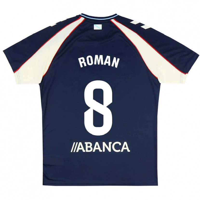 Danxen Kinder Miguel Román #8 Königsblau Rot Weiß Auswärtstrikot Trikot 2026/27 T-Shirt Schweiz