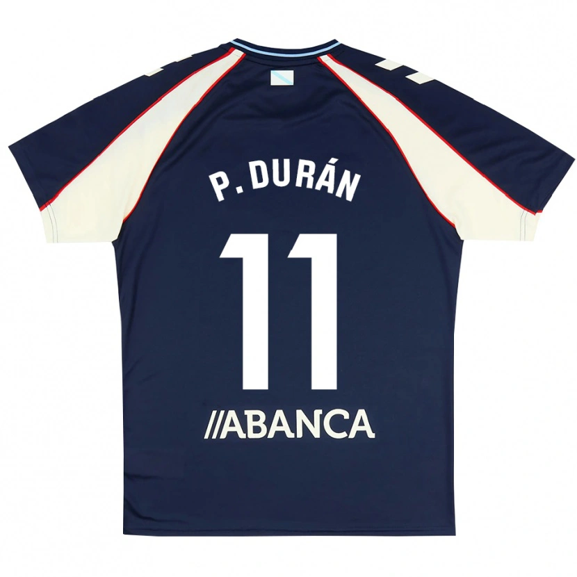 Danxen Kinder Pablo Durán #11 Königsblau Rot Weiß Auswärtstrikot Trikot 2026/27 T-Shirt Schweiz