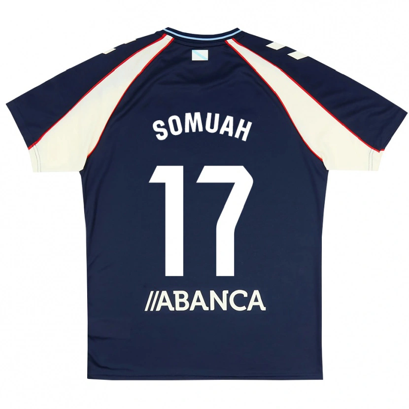 Danxen Kinder Bernard Somuah #17 Königsblau Rot Weiß Auswärtstrikot Trikot 2026/27 T-Shirt Schweiz