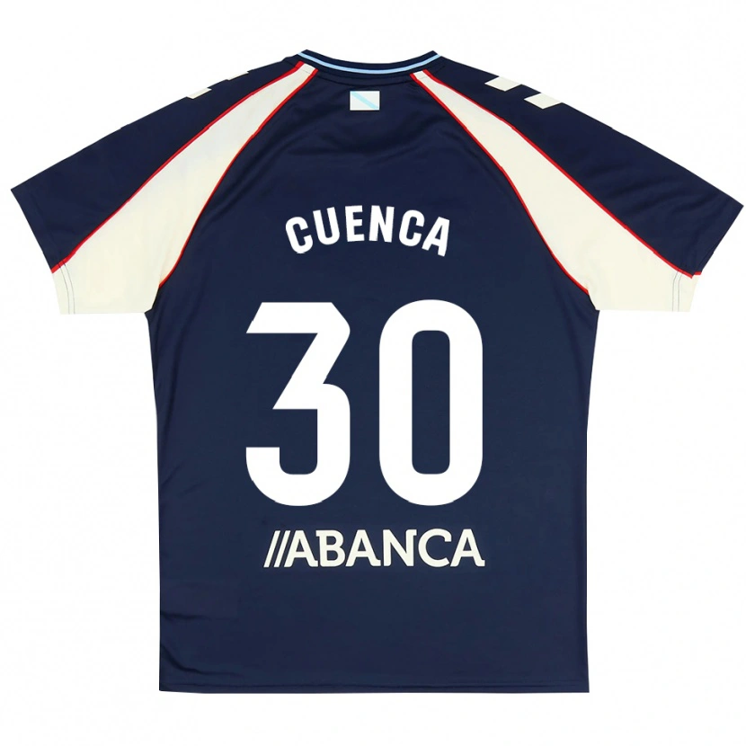 Danxen Kinder Hugo Cuenca #30 Königsblau Rot Weiß Auswärtstrikot Trikot 2026/27 T-Shirt Schweiz