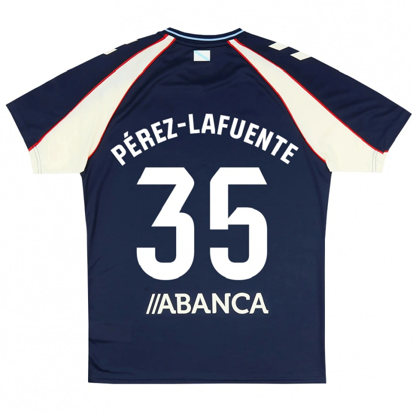 Danxen Kinder Jorge Pérez-Lafuente #35 Königsblau Rot Weiß Auswärtstrikot Trikot 2026/27 T-Shirt Schweiz