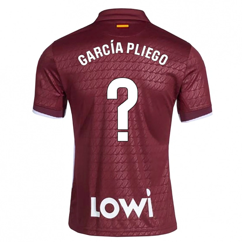 Danxen Kinder Hugo García Pliego #0 Dunkelrot Weiß Auswärtstrikot Trikot 2026/27 T-Shirt Schweiz
