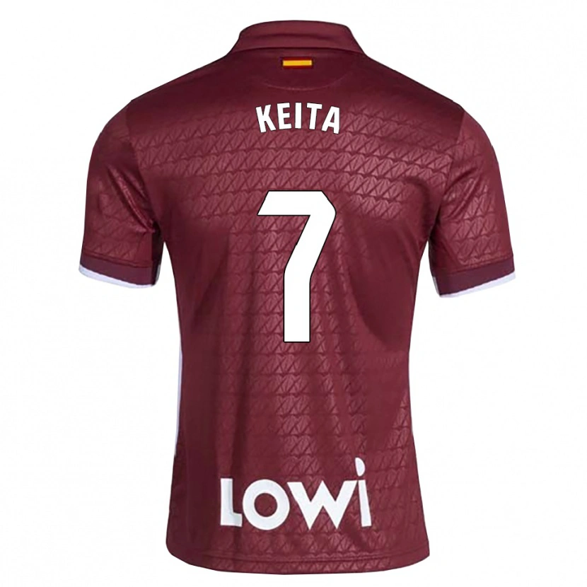 Danxen Kinder Abdoulaye Keita #7 Dunkelrot Weiß Auswärtstrikot Trikot 2026/27 T-Shirt Schweiz