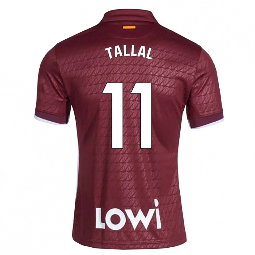 Danxen Kinder Yassin Tallal #11 Dunkelrot Weiß Auswärtstrikot Trikot 2026/27 T-Shirt Schweiz