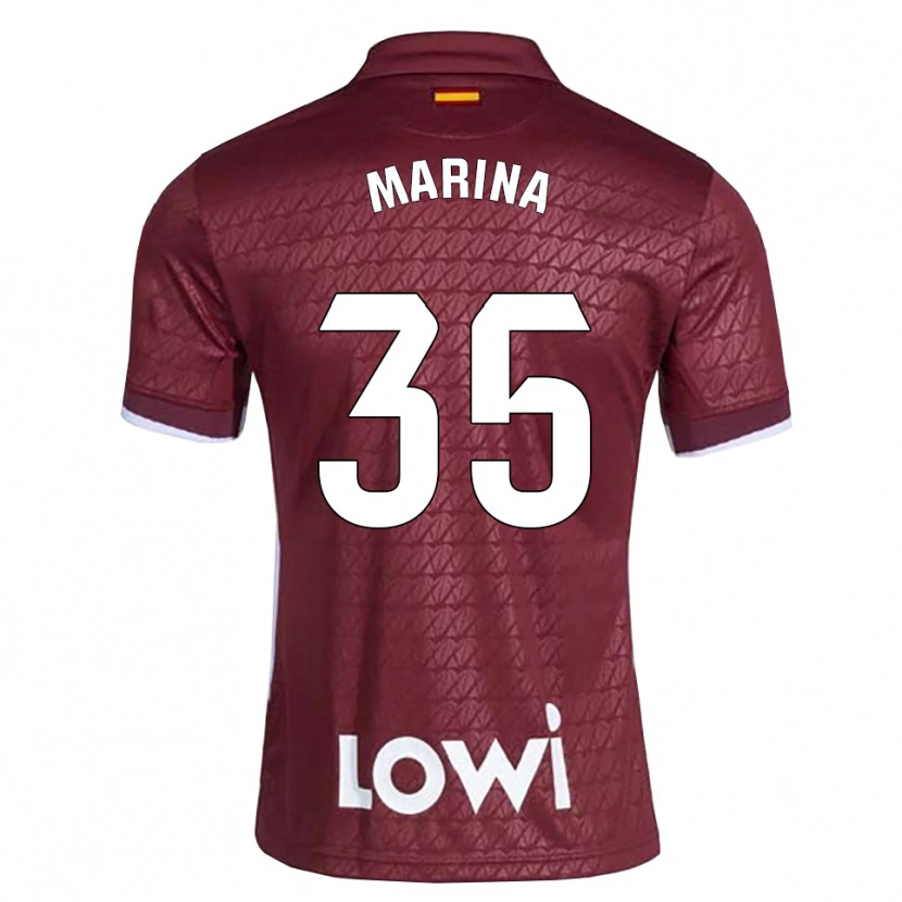 Danxen Kinder Nacho Marina #35 Dunkelrot Weiß Auswärtstrikot Trikot 2026/27 T-Shirt Schweiz