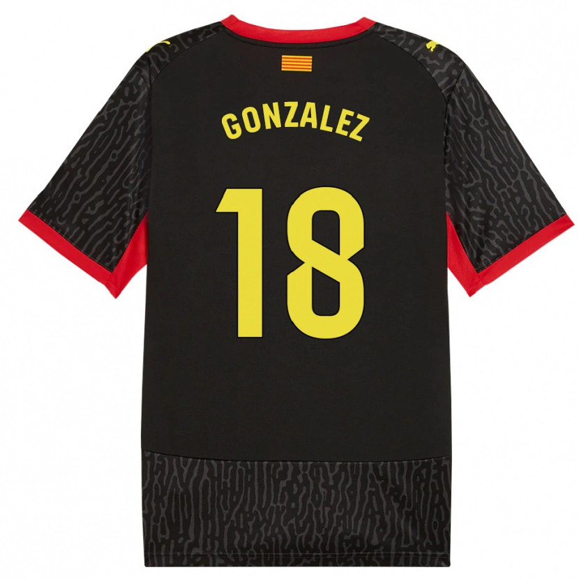 Danxen Kinder Gerard Gonzalez #18 Schwarz Gelb Rot Auswärtstrikot Trikot 2026/27 T-Shirt Schweiz