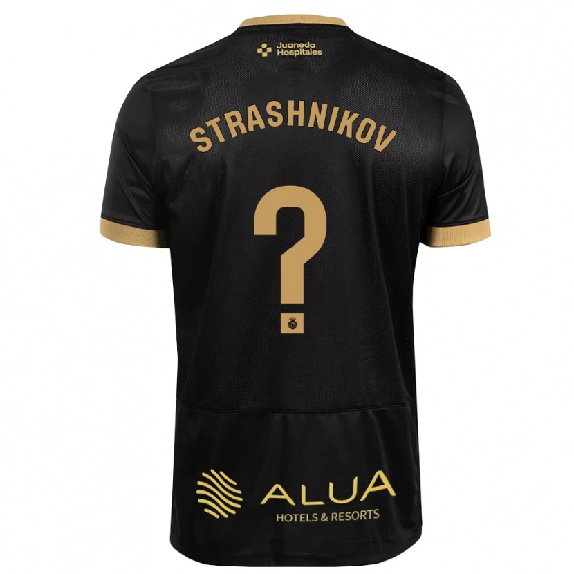 Danxen Kinder Nikolay Strashnikov #0 Schwarz Sandbraun Burly Wood Auswärtstrikot Trikot 2026/27 T-Shirt Schweiz